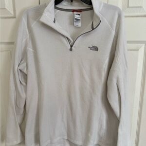 The North Face Women's White Quarter-Zip Fleece